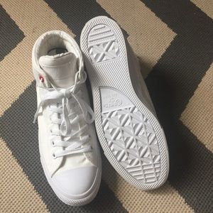 White Converse sneakers